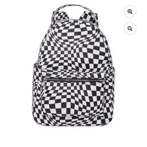Black / White checkered back pack